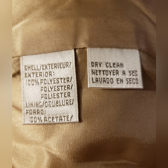 JACKET:  JONES NEW YORK SIGNATURE Size 10, Tan/Black Geometric - Picture 6 of 6